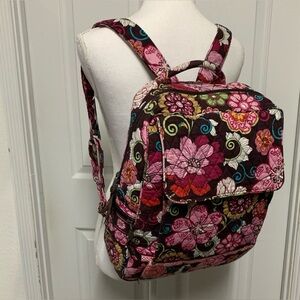 Vera Bradley Pink Mod Floral Quilted Backpack